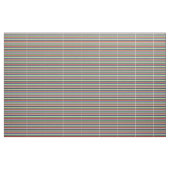 Tissu Lignes vertes, rouges, blanches, bleues d'ardoise (Yard)
