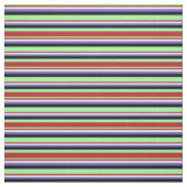 Tissu Lignes vertes, rouges, blanches, bleues d'ardoise (Échantillon)