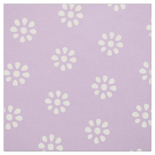 Tissu Lilac Purple Flowers Boho Motif esthétique