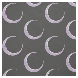 Tissu lilas de croissant de lune