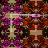 Tissu Lilly de muscade orange (Carreau)