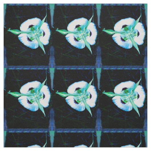 Tissu Lily de fée bleue (Échantillon)