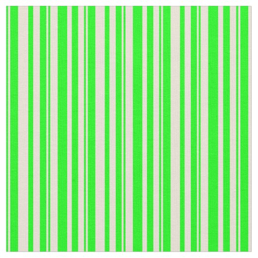 Tissu Lime & Bisque Lignes colorées (Fermer)