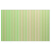 Tissu Lime, corail et Motif beige (Fat Quarter)