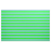 Tissu Lime et ciel clair Bleu rayures de couleur (Fat Quarter)