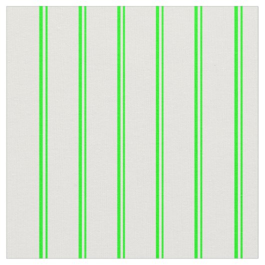 Tissu Lime et lignes de couleur blanche (Fermer)