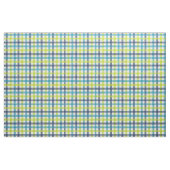 Tissu Lime Green, Navy et bleu turquoise Plaid (Fat Quarter)