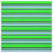 Tissu Lime, Sky Blue & Black Motif (Échantillon)