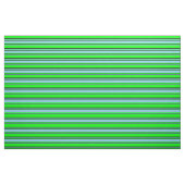 Tissu Lime, Sky Blue & Black Motif (Fat Quarter)