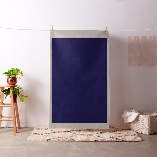 Tissu Lin Navy | Luxe Décor Moderne (In Situ)