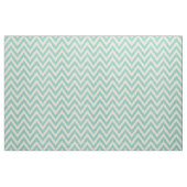 Tissu Lin rustique Beige et Aqua Chevron (Fat Quarter)