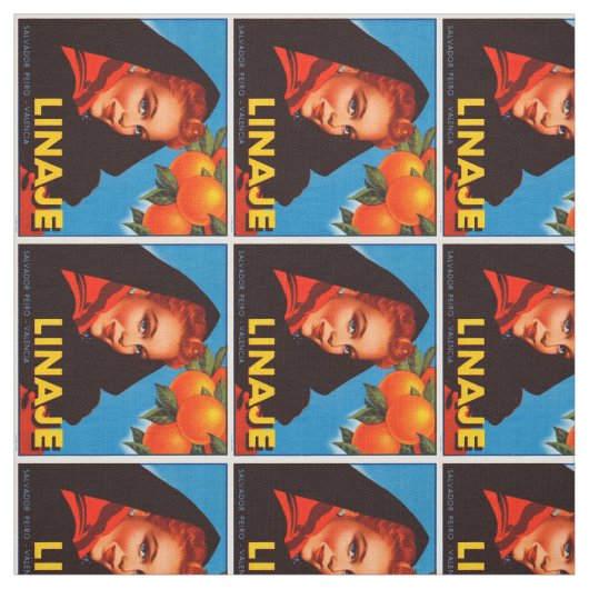 Tissu Linaje Citrus (Échantillon)