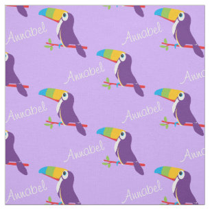 Tissu L'industrie graphique d'oiseau de toucan appelée
