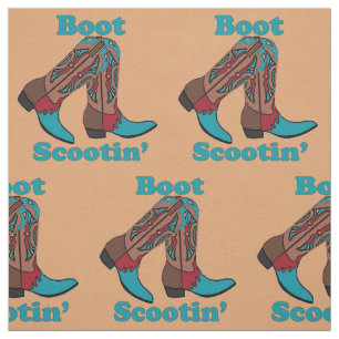 Tissu Line Dancing Country Dance Cowboy Boot Scootin"