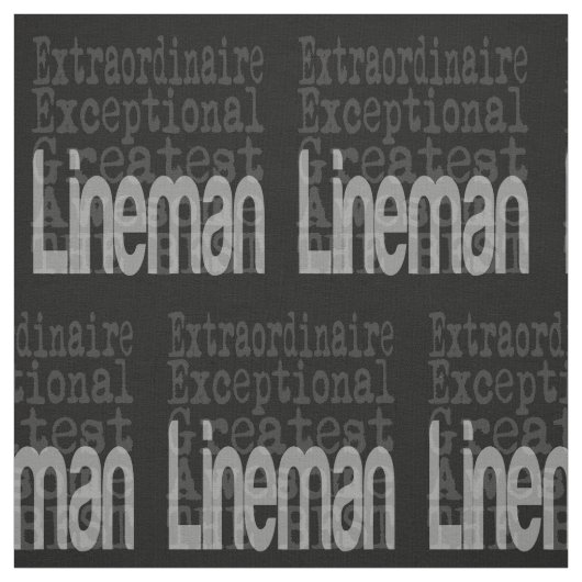 Tissu Lineman Extraordinaire (Échantillon)