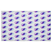 Tissu L'infini avec plume violette (Fat Quarter)
