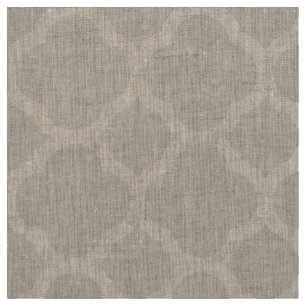 Tissu Linge Beige moderne Quatrefoil Grande échelle