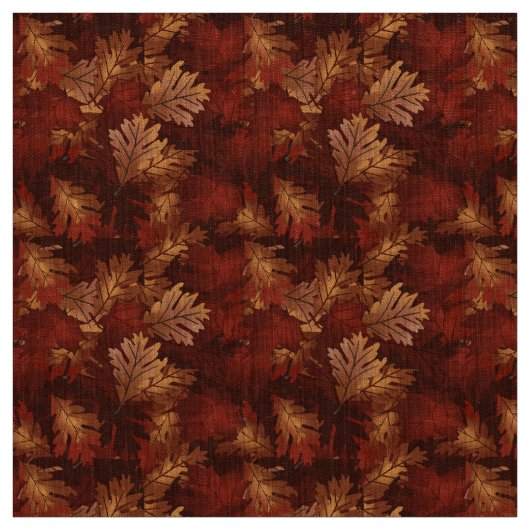 Tissu Linge de chêne d'érable couleur automne (Échantillon)