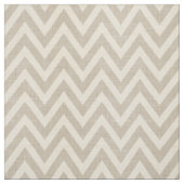 Tissu Linge rustique Beige et Taupe Chevron (Échantillon)