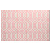 Tissu Linge rustique Trellis beige et rose (Fat Quarter)
