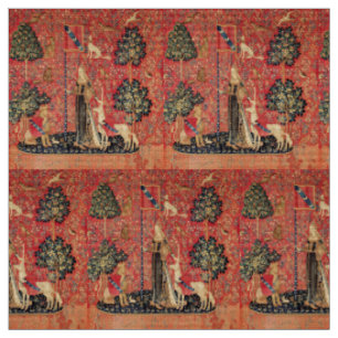 Tissu Lion D'ENFANCE ET D'UNICORN, Fleurs D'Imaginaires,