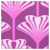 Tissu Lis d'art déco, pourpre d'améthyste et orchidée (Détail)
