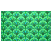 Tissu Lis d'art déco, vert de jade et turquoise (Fat Quarter)