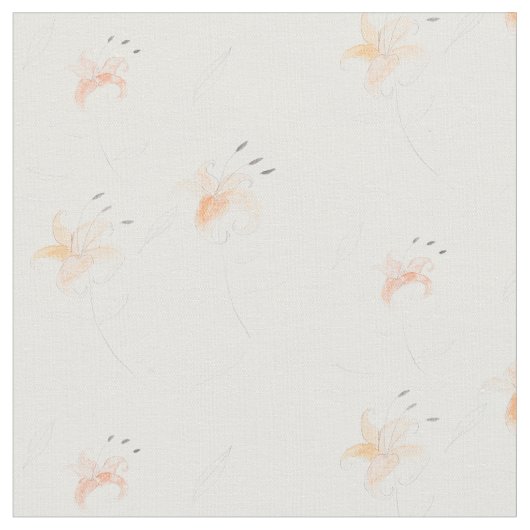 Tissu Lis tigrés (Fermer)