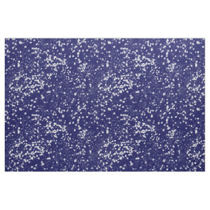 Tissu Lit de Pâquerettes HC - Indigo et Blanc