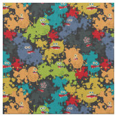 Tissu Little cute funny monsters (Fermer)