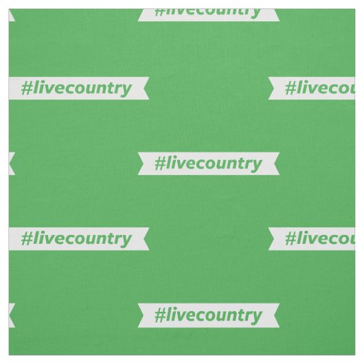 Tissu #LiveCountry (Échantillon)