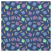 Tissu Livres Bleus (Échantillon)