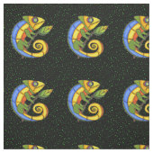 Tissu Lizards Abstraits brillants tenant des points de f (Échantillon)