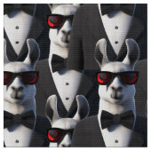 Tissu Llama Tux Motif (Fermer)