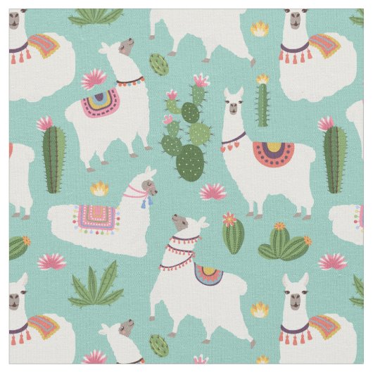 Tissu Llamas (Fermer)