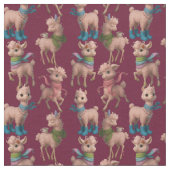 Tissu Llamas rose élégant (Fermer)