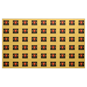 Tissu Logo de chemin de fer de la Pennsylvanie, noir et