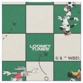 Tissu LOONEY TUNES™ Soccer Grid Pattern (Fermer)