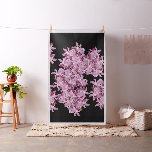 Tissu L'orchidée pourpre tropicale de Cattleya fleurit (In Situ)