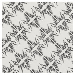Tissu Lord et dames motif noir et blanc