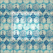 Tissu losange bleu (Carreau)