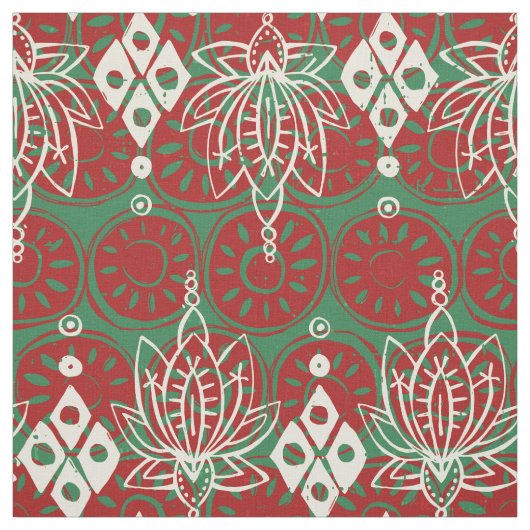 Tissu losange Noël (Échantillon)