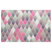 Tissu losange rose vert pastel (Fat Quarter)