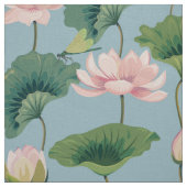 Tissu Lotus de style chinois et dragon (Échantillon)