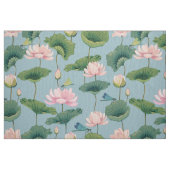 Tissu Lotus de style chinois et dragon (Fat Quarter)