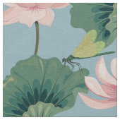 Tissu Lotus de style chinois et dragon (Détail)