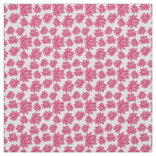 Tissu Lotus Motif à fleurs en rose