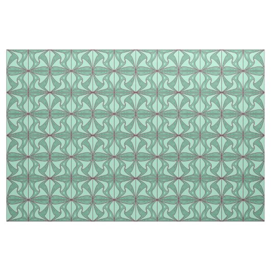 Tissu Lotus vert (Fat Quarter)