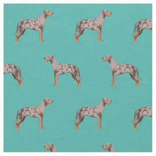Tissu louisiana catahoula leopard turquoise