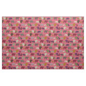 Tissu loup d'ours rose (Yard)